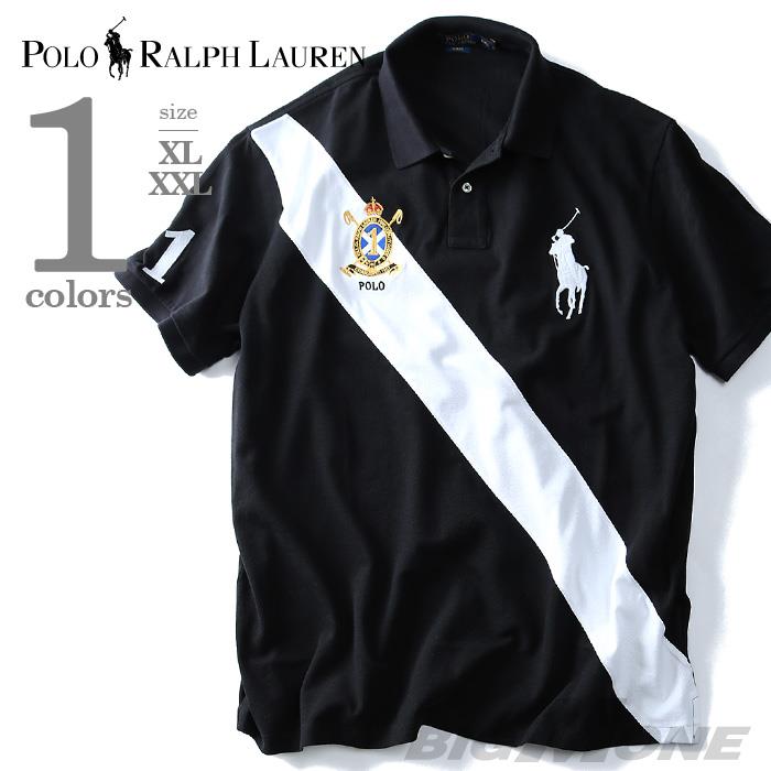 【WEB限定価格】ブランドセール 【大きいサイズ】【メンズ】POLO RALPH LAUREN(ポロ ラルフローレン) 半袖ビッグポニー鹿の子ポロシャツ SLIM FIT(1)【USA直輸入】710-660911-00