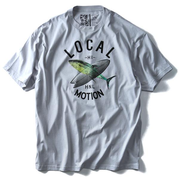 【WEB限定価格】【lo0511】大きいサイズ メンズ LOCAL MOTION ローカルモーション プリント 半袖 Tシャツ HNL USA 直輸入 smt-5111