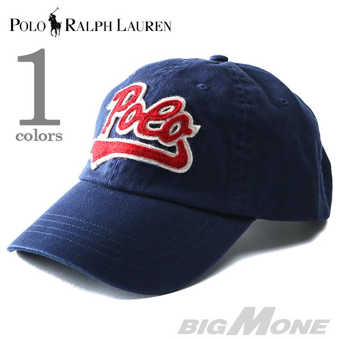 POLO RALPH LAUREN ポロ ラルフローレン ロゴ ベースボールキャップ 帽子 キャップ ネイビー USA 直輸入 メンズ 710567696004