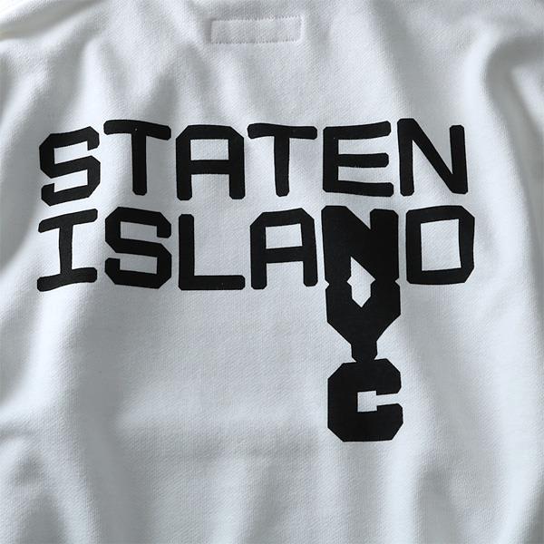 【WEB限定価格】大きいサイズ メンズ パーカー NYC ヘヴィウェイト プリント プルパーカー STATEN ISLAND azsw-170481