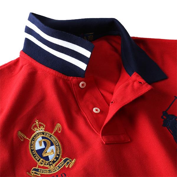 【WEB限定価格】ブランドセール 【大きいサイズ】【メンズ】POLO RALPH LAUREN(ポロ ラルフローレン) 半袖刺繍付きビッグポニー鹿の子ポロシャツ【USA直輸入】710660721