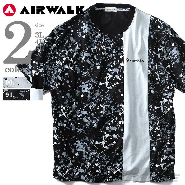 大きいサイズ メンズ AIRWALK (エアウォーク) スプラッシュプリント半袖Tシャツ 8260-5145