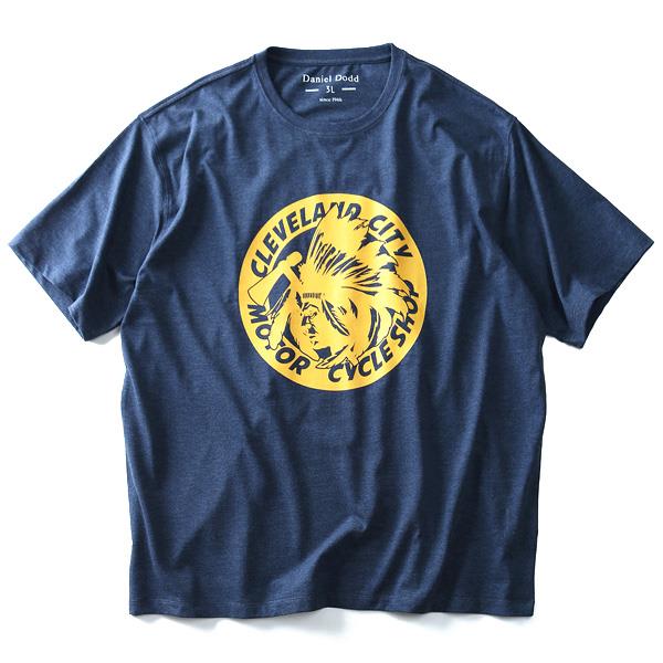 タダ割 大きいサイズ メンズ DANIEL DODD 半袖 Tシャツ オーガニック プリント半袖Tシャツ Cleveland City azt-180215