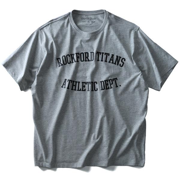 タダ割 大きいサイズ メンズ DANIEL DODD 半袖 Tシャツ オーガニック プリント半袖Tシャツ Rockford Titans azt-180219