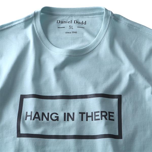 タダ割 大きいサイズ メンズ DANIEL DODD 半袖 Tシャツ オーガニック プリント半袖Tシャツ HANG IN THERE azt-180229