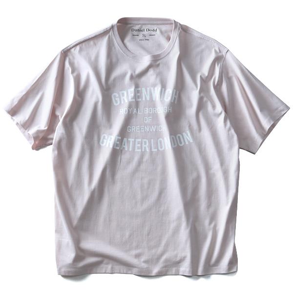 タダ割 大きいサイズ メンズ DANIEL DODD 半袖 Tシャツ オーガニック プリント半袖Tシャツ GREENWICH azt-180230