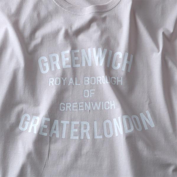 タダ割 大きいサイズ メンズ DANIEL DODD 半袖 Tシャツ オーガニック プリント半袖Tシャツ GREENWICH azt-180230