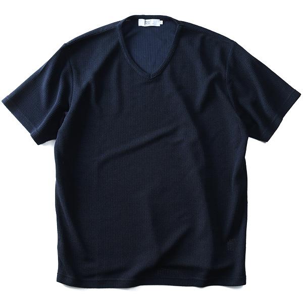 【WEB限定価格】タダ割 大きいサイズ メンズ DANIEL DODD 半袖 Tシャツ 杢柄 サーマル Vネック 半袖Tシャツ azt-180272