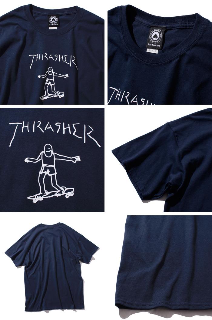 大きいサイズ メンズ THRASHER スラッシャー 半袖Ｔシャツ 半袖 デザイン Tシャツ USA 直輸入 311009