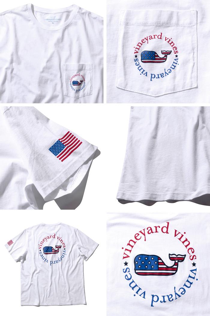 【WEB限定価格】ブランドセール 【大きいサイズ】【メンズ】Vineyard Vines(ヴィニヤードヴァインズ) ポケット付半袖デザインTシャツ【USA直輸入】1v6057