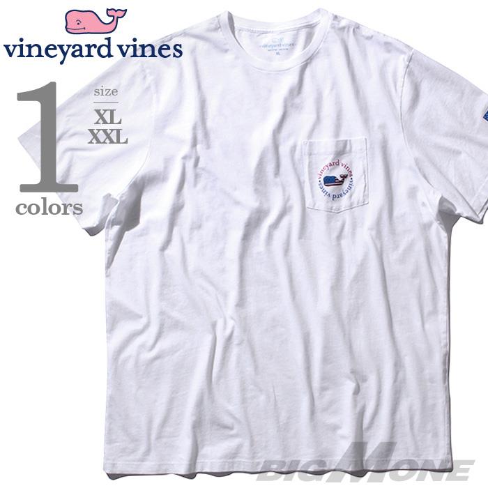 【WEB限定価格】ブランドセール 【大きいサイズ】【メンズ】Vineyard Vines(ヴィニヤードヴァインズ) ポケット付半袖デザインTシャツ【USA直輸入】1v6057