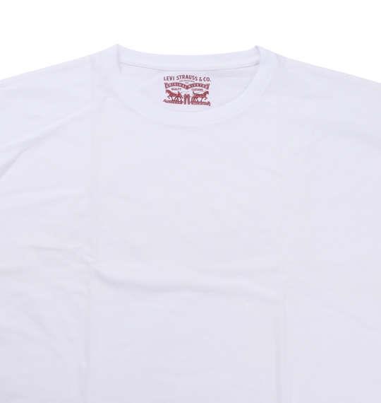 大きいサイズ メンズ Levi's 2Pクルーネック半袖Tシャツ ホワイト 1178-8580-1 2L 3L 4L 5L 6L 8L