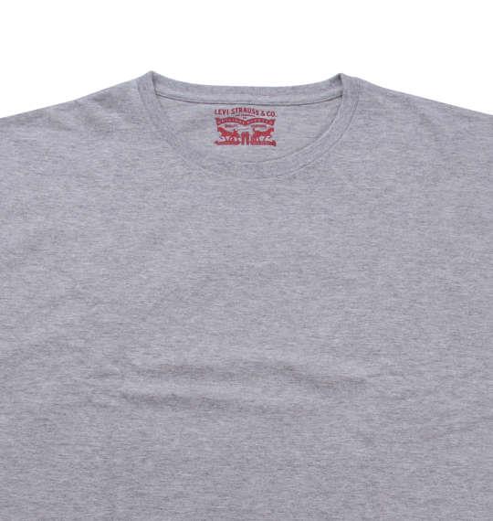 大きいサイズ メンズ Levi's 2Pクルーネック半袖Tシャツ モクグレー 1178-8580-3 2L 3L 4L 5L 6L 8L