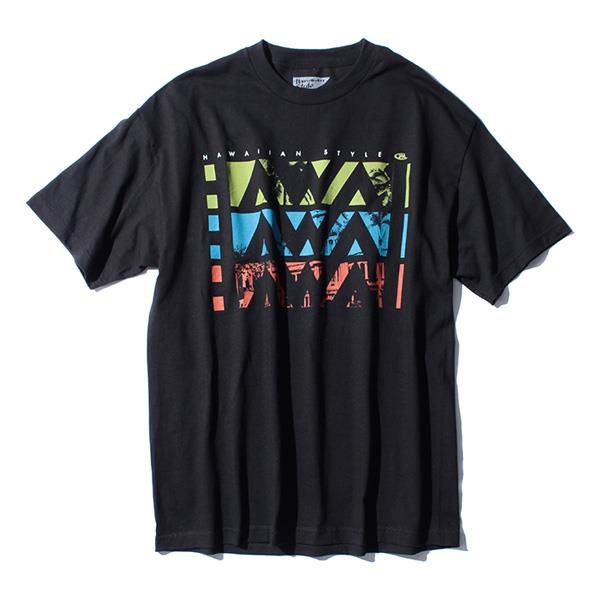 【WEB限定価格】【lo0511】大きいサイズ メンズ HAWAIIAN STYLE ハワイアンスタイル LOCAL MOTION ローカルモーション 半袖 Ｔシャツ プリント 半袖Tシャツ USA 直輸入 mts-5215