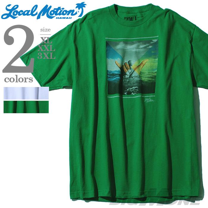 【WEB限定価格】【lo0511】大きいサイズ メンズ LOCAL MOTION ローカルモーション プリント 半袖 Tシャツ USA 直輸入 smt-5219