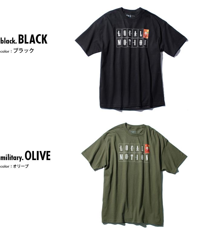 【WEB限定価格】【lo0511】大きいサイズ メンズ LOCAL MOTION ローカルモーション プリント 半袖 Tシャツ USA 直輸入 smt-5312