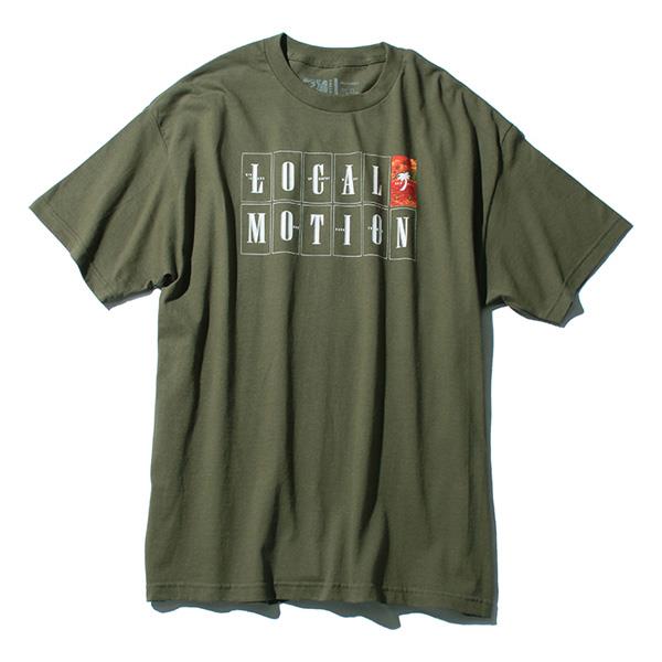 【WEB限定価格】【lo0511】大きいサイズ メンズ LOCAL MOTION ローカルモーション プリント 半袖 Tシャツ USA 直輸入 smt-5312