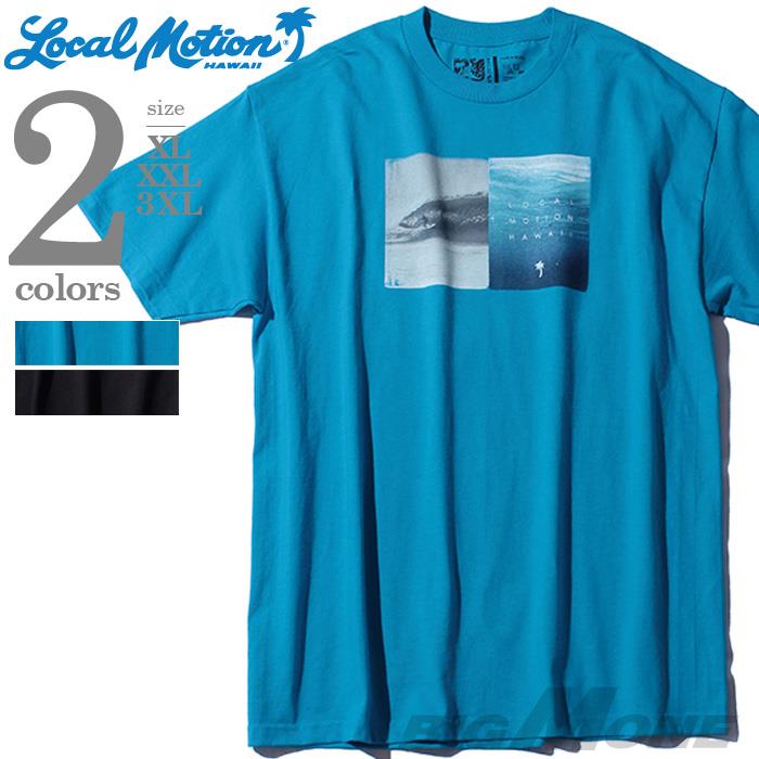 【WEB限定価格】【lo0511】大きいサイズ メンズ LOCAL MOTION ローカルモーション プリント 半袖 Tシャツ USA 直輸入 smt-5315