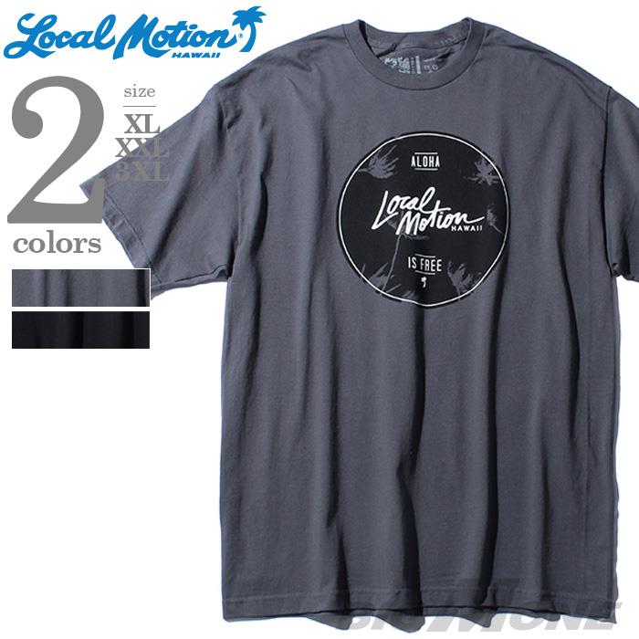 【WEB限定価格】【lo0511】大きいサイズ メンズ LOCAL MOTION ローカルモーション プリント 半袖 Tシャツ USA 直輸入 smt-5412