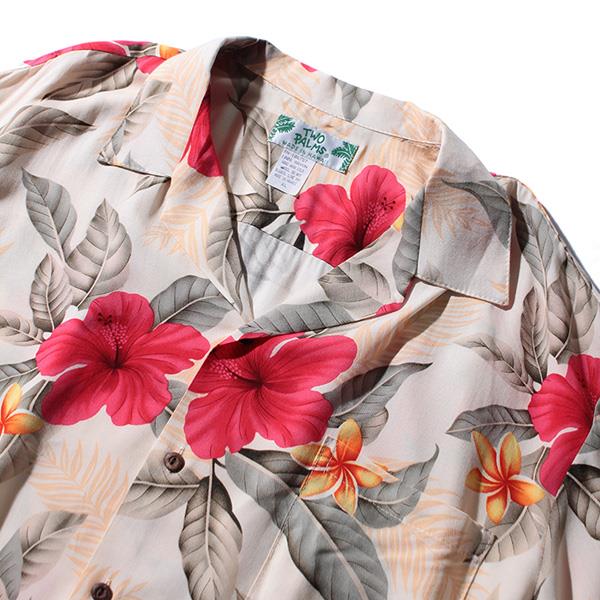 【WEB限定価格】大きいサイズ メンズ TWO PALMS (トゥーパームス) 半袖アロハシャツ MADE IN HAWAII 501r-l-lc