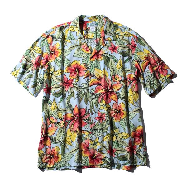 【WEB限定価格】大きいサイズ メンズ TWO PALMS (トゥーパームス) 半袖アロハシャツ MADE IN HAWAII 501r-l-slb