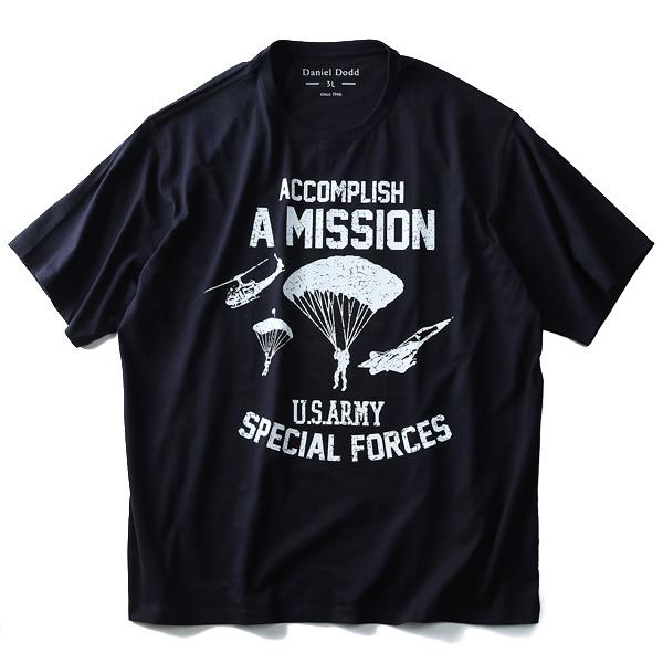 タダ割 大きいサイズ メンズ DANIEL DODD 半袖 Tシャツ オーガニック プリント半袖Tシャツ A MISSION azt-180233