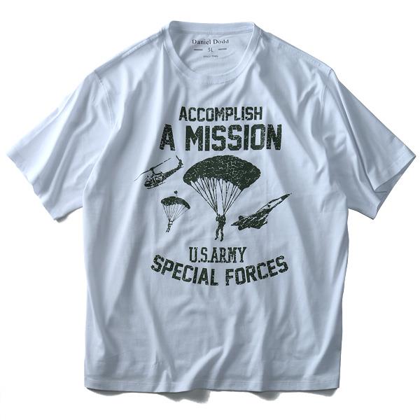 タダ割 大きいサイズ メンズ DANIEL DODD 半袖 Tシャツ オーガニック プリント半袖Tシャツ A MISSION azt-180233