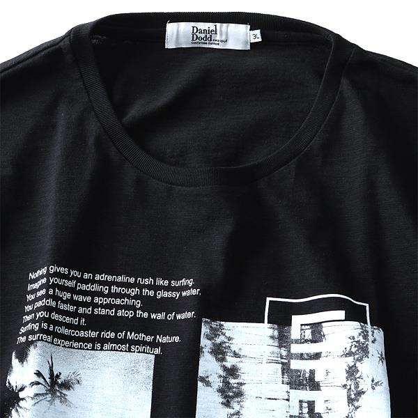 【WEB限定価格】タダ割 大きいサイズ メンズ DANIEL DODD 半袖 Tシャツ スラブ フォトプリント 半袖Tシャツ LIFE IS BEAUTIFUL azt-180292