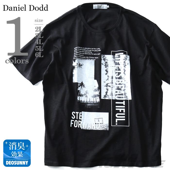 【WEB限定価格】タダ割 大きいサイズ メンズ DANIEL DODD 半袖 Tシャツ スラブ フォトプリント 半袖Tシャツ LIFE IS BEAUTIFUL azt-180292