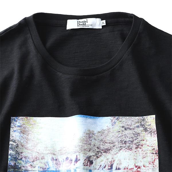 【WEB限定価格】タダ割 大きいサイズ メンズ DANIEL DODD 半袖 Tシャツ スラブ フォトプリント 半袖Tシャツ NATURE NEVER DID)\ azt-180293