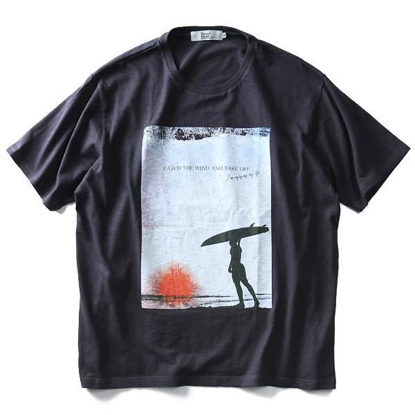 【WEB限定価格】タダ割 大きいサイズ メンズ DANIEL DODD 半袖 Tシャツ スラブ フォトプリント 半袖Tシャツ CATCH THE WIND azt-180294