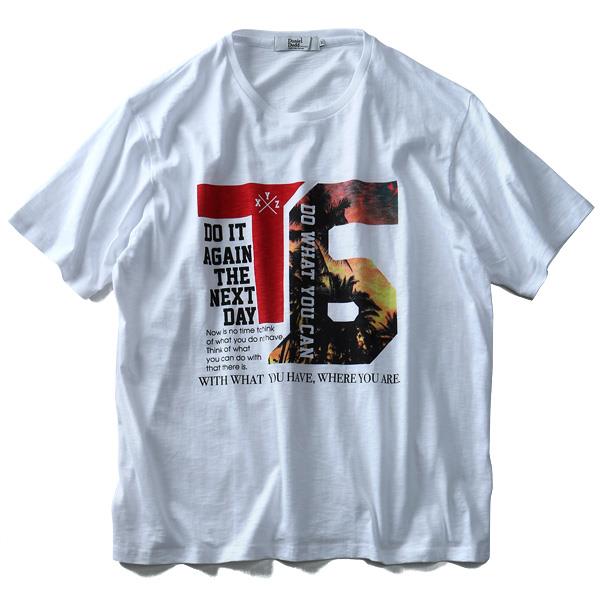 【WEB限定価格】タダ割 大きいサイズ メンズ DANIEL DODD 半袖 Tシャツ スラブ フォトプリント 半袖Tシャツ DO WHAT YOU CAN azt-180295