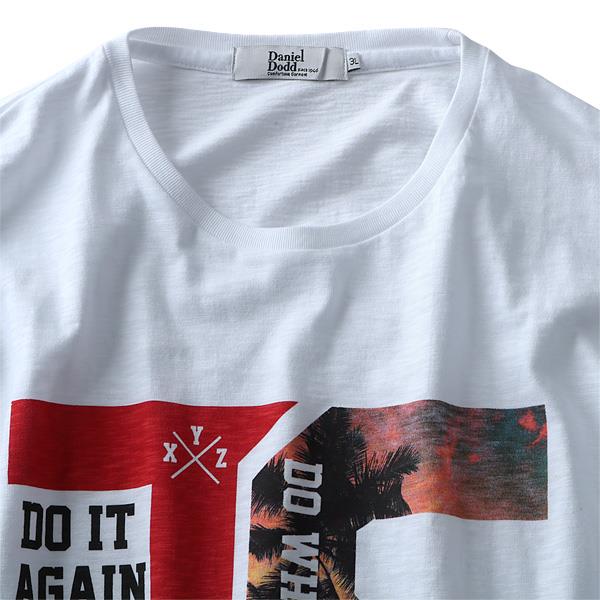 【WEB限定価格】タダ割 大きいサイズ メンズ DANIEL DODD 半袖 Tシャツ スラブ フォトプリント 半袖Tシャツ DO WHAT YOU CAN azt-180295