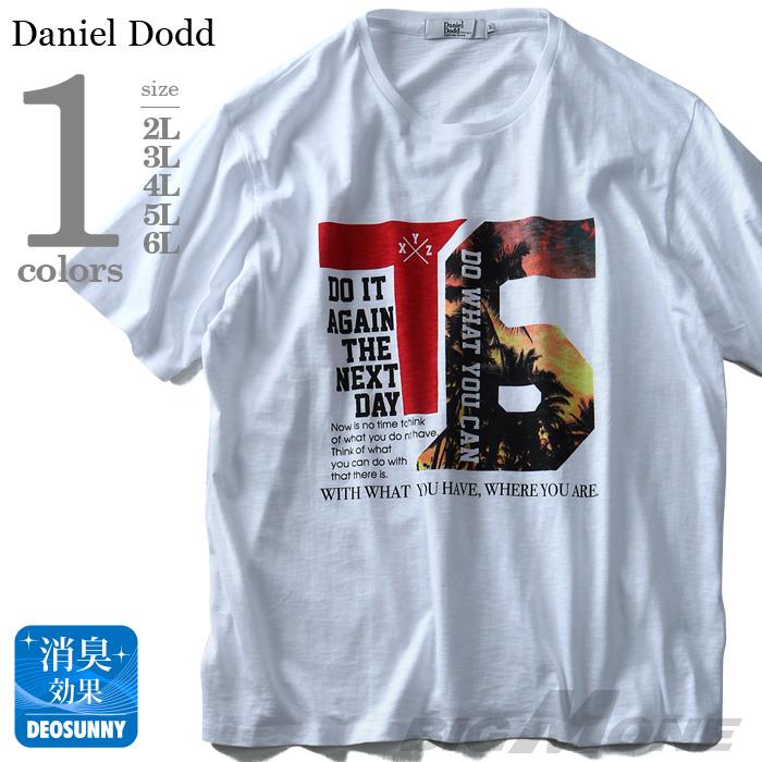 【WEB限定価格】タダ割 大きいサイズ メンズ DANIEL DODD 半袖 Tシャツ スラブ フォトプリント 半袖Tシャツ DO WHAT YOU CAN azt-180295