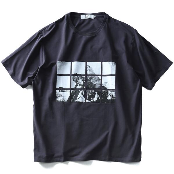 【WEB限定価格】タダ割 大きいサイズ メンズ DANIEL DODD 半袖 Tシャツ ベア天 フォトプリント 半袖Tシャツ BIKER azt-180298