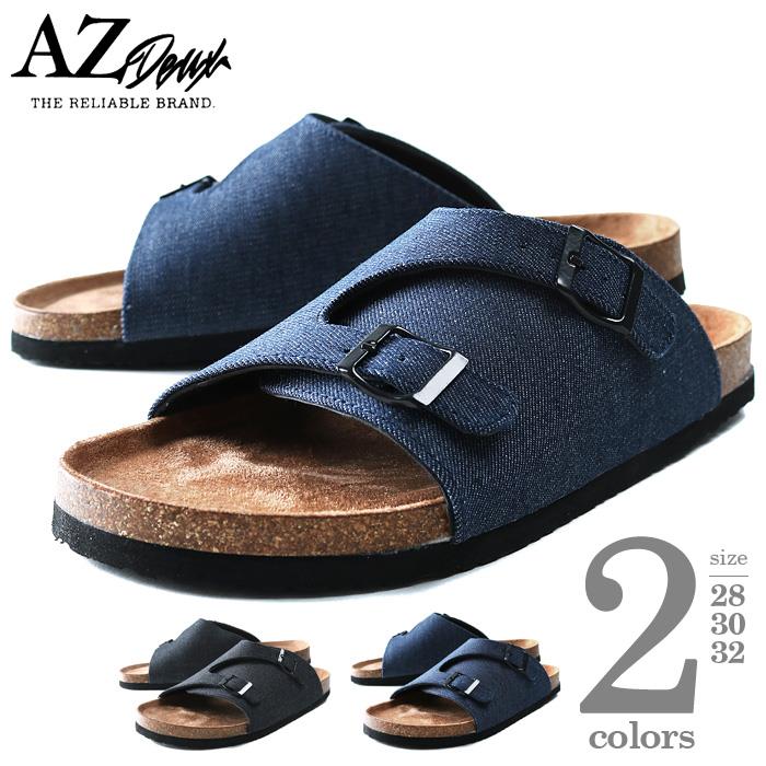 【WEB限定価格】大きいサイズ メンズ AZ DEUX デニムダブルモンクサンダル 491-180302