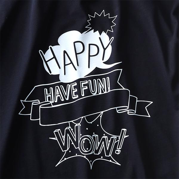 タダ割 大きいサイズ メンズ DANIEL DODD 半袖 Tシャツ オーガニック プリント半袖Tシャツ HAPPY azt-180257