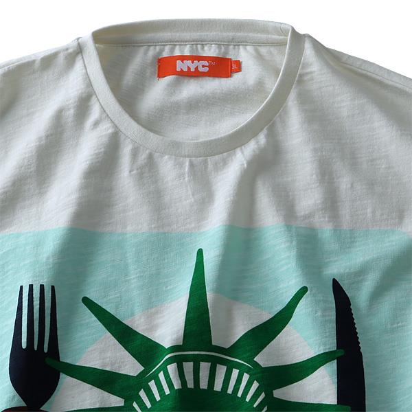 【WEB限定価格】タダ割 大きいサイズ メンズ NYC プリント半袖 Tシャツ 半袖Tシャツ azt-1802109