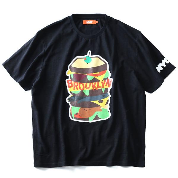 【WEB限定価格】タダ割 大きいサイズ メンズ NYC プリント半袖 Tシャツ 半袖Tシャツ azt-1802111