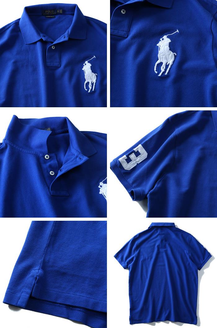 【WEB限定価格】大きいサイズ メンズ POLO RALPH LAUREN ポロ ラルフローレン ロゴ刺繍 半袖 鹿の子 ポロシャツ XL XXL USA 直輸入 710692227