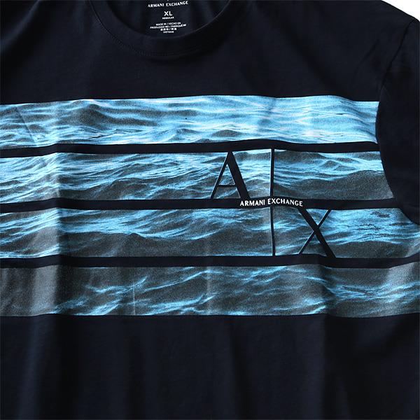 【WEB限定価格】ブランドセール 【大きいサイズ】【メンズ】ARMANI EXCHANGE(アルマーニエクスチェンジ) 半袖デザインTシャツ【USA直輸入】3yzt97zjh4z