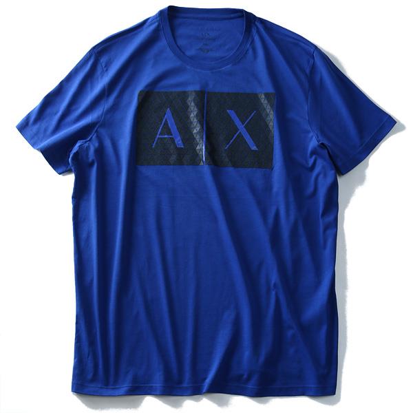 【WEB限定価格】ブランドセール 【大きいサイズ】【メンズ】ARMANI EXCHANGE(アルマーニエクスチェンジ) 半袖デザインTシャツ【USA直輸入】8nztckzja3z