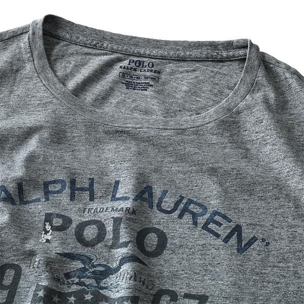 大きいサイズ メンズ POLO RALPH LAUREN ポロ ラルフローレン 半袖 Ｔシャツ プリント 半袖Tシャツ グレー XL XXL USA 直輸入 710685947001