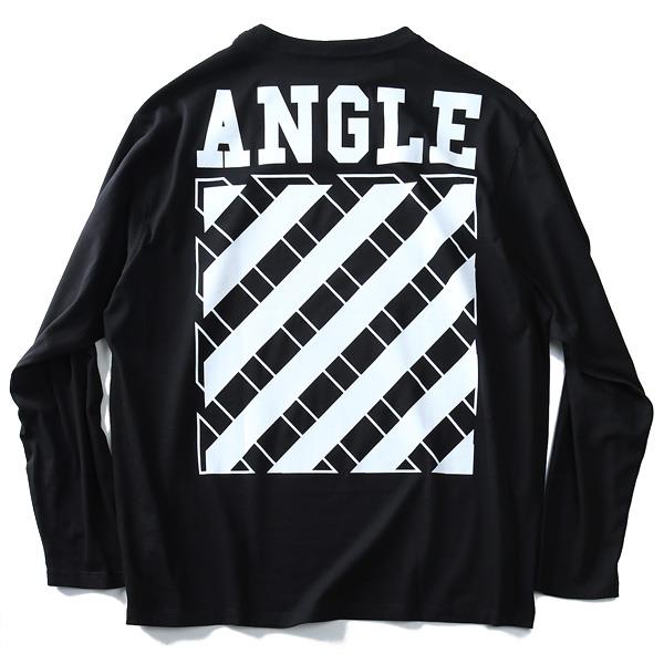 タダ割 大きいサイズ メンズ DANIEL DODD 長袖 Tシャツ ロンＴ オーガニックコットン プリント ロングTシャツ (ANGLE) azt-180407