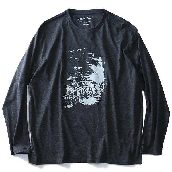 タダ割 大きいサイズ メンズ DANIEL DODD 長袖 Tシャツ ロンＴ オーガニックコットン プリント ロングTシャツ DIFFERENT azt-180413