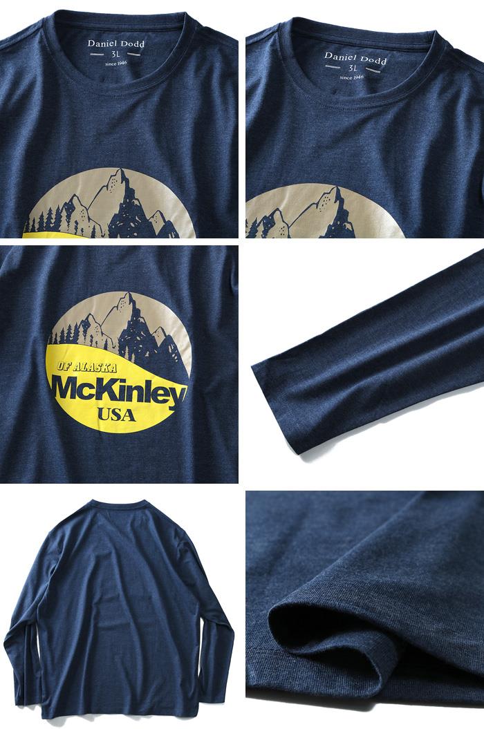 タダ割 大きいサイズ メンズ DANIEL DODD 長袖 Tシャツ ロンＴ オーガニックコットン プリント ロングTシャツ McKinley azt-180417