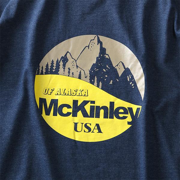 タダ割 大きいサイズ メンズ DANIEL DODD 長袖 Tシャツ ロンＴ オーガニックコットン プリント ロングTシャツ McKinley azt-180417