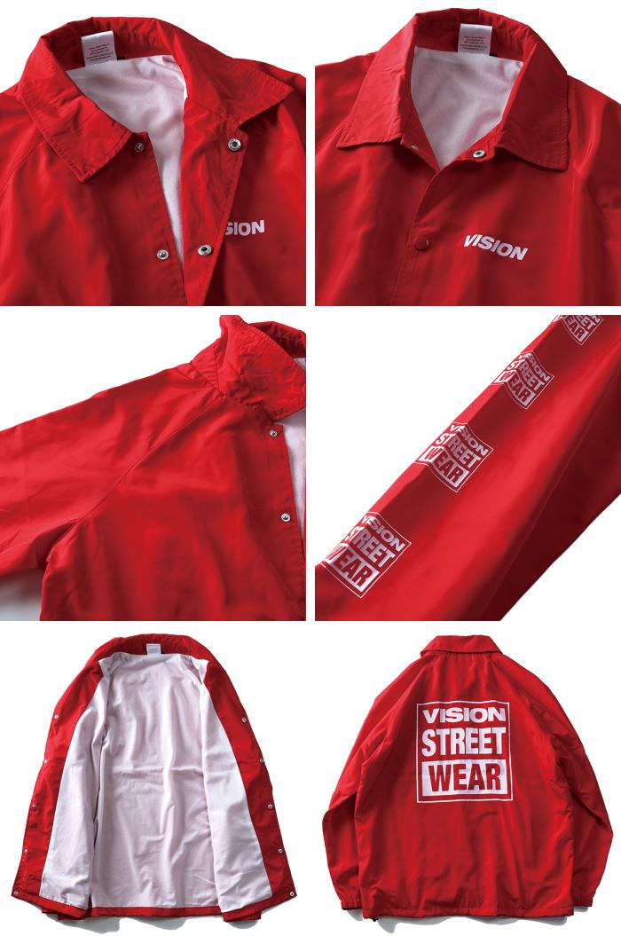 大きいサイズ メンズ VISION STREET WEAR バックプリント付 コート ジャケット アウター 8704102