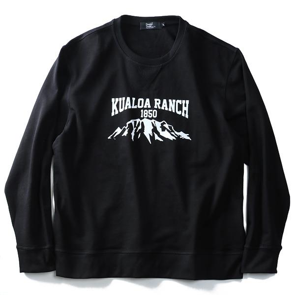 【WEB限定価格】大きいサイズ メンズ DANIEL DODD トレーナー オーガニックコットン プリントトレーナ KUALOA RANCH azsw-180426