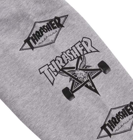 大きいサイズ メンズ THRASHER プルパーカー モクグレー 1178-8601-1 3L 4L 5L 6L 8L